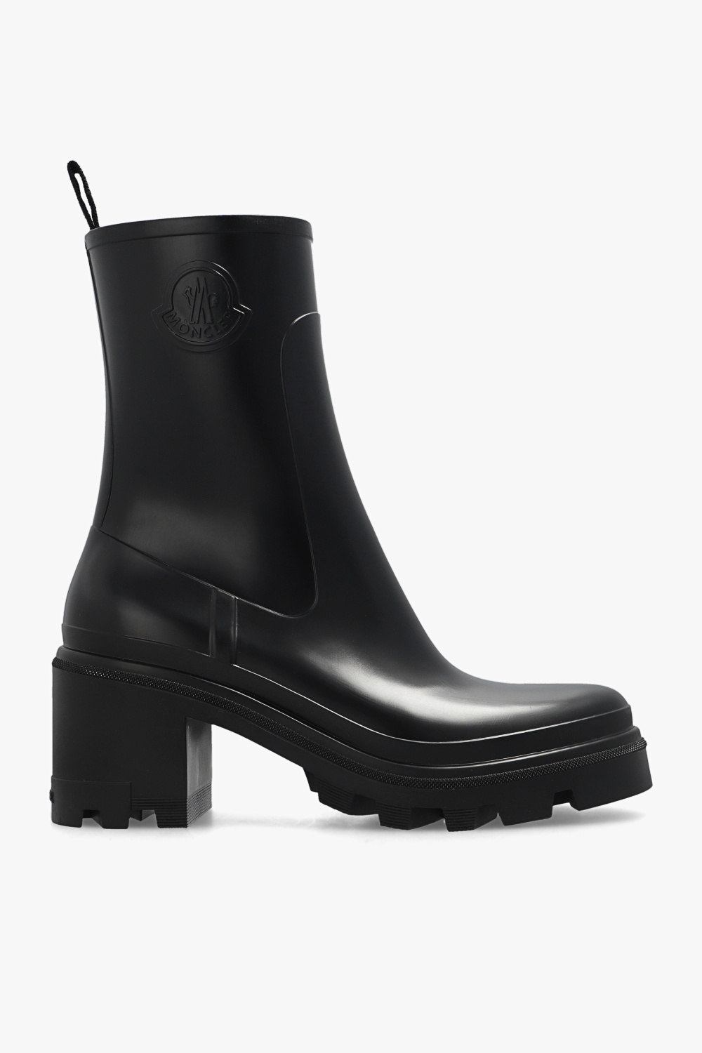 Black Loftgrip heeled rain boots Moncler Betsey Johnson x